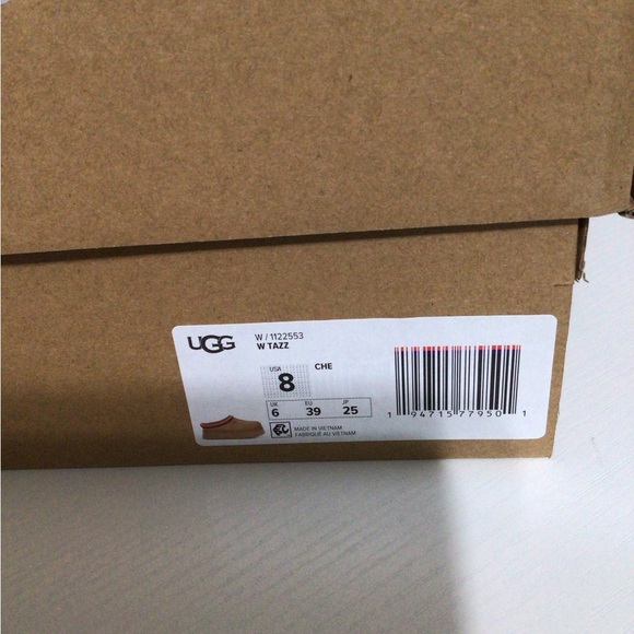 UGG Women’s Tazz Platform Tasman Slippers/Shoes- Chestnut Size 8, NWT - Picture 2 of 8